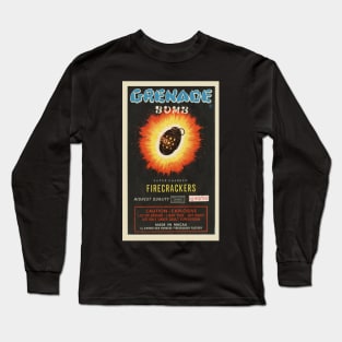 VINTAGE FIRECRACKER GRENADE BOMB Long Sleeve T-Shirt